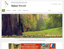 Tablet Screenshot of natuur-wereld.be